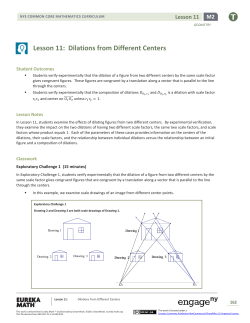 Lesson 11: Dilations from Different Centers