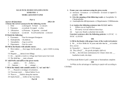 Part A Answer all Questions: 20X1=20 I Choose the correct synonym