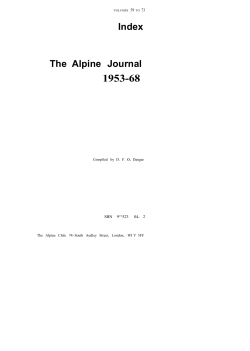 1953 - 1968 - Alpine Club