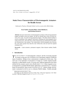 Static Force Characteristics of Electromagnetic