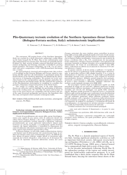 Plio-Quaternary tectonic evolution of the Northern Apennines