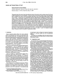 Anionic and Neutral States of LiJO
