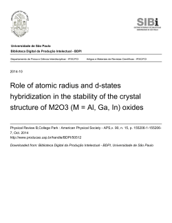 Role of atomic radius and d-states hybridization in the
