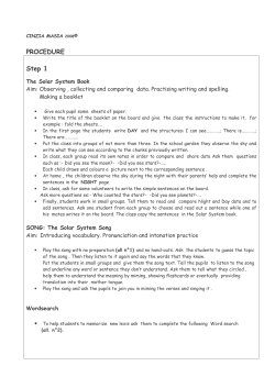 solar system procedure