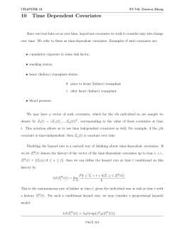 10 Time Dependent Covariates