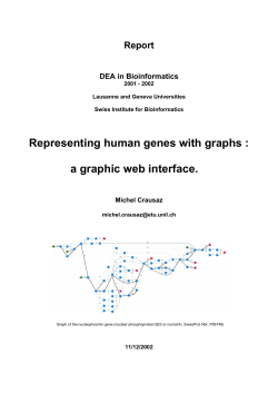 Representing human genes with graphs