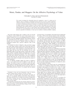 Music, Pandas, and Muggers - The University of Chicago Booth