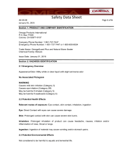 SDS - Omega Products International