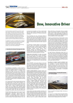 Dow, Innovative Driver for Sustain