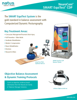 NeuroCom&reg; SMART EquiTest&reg; CDP