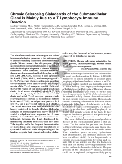 Chronic Sclerosing Sialadenitis of the Submandibular