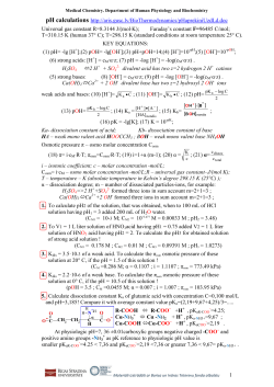 1 pH calculations http://aris.gusc.lv/BioThermodynamics