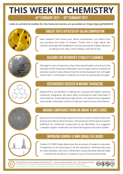 this week in chemistry