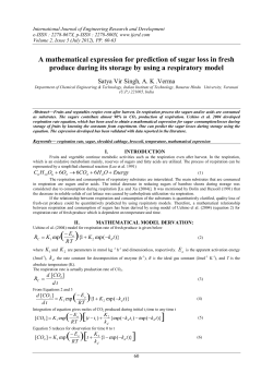 A mathematical expression for prediction of sugar loss in