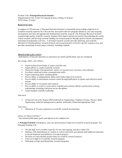 Principal Research Scientist