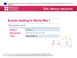 Discussion work PDF - EAL Nexus