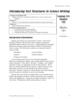 Language Arts Standard VIII