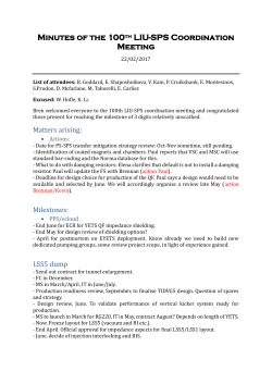 Minutes of the 100th LIU-SPS Coordination Meeting