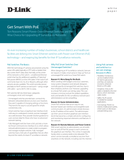 Get Smart With PoE - D-Link