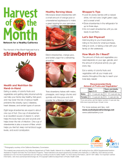 strawberries - Neighborhood House Association