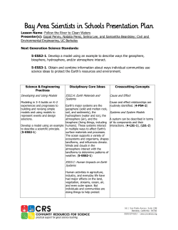 Follow the River to Clean Waters - Community Resources for Science
