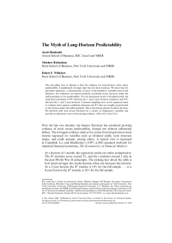 The Myth of Long-Horizon Predictability