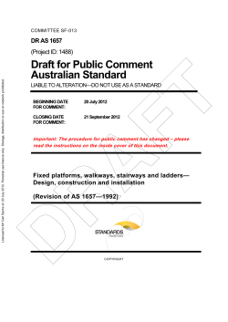 Draft for Public Comment Australian Standard