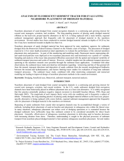 analysis of fluorescent sediment tracer for evaluating nearshore