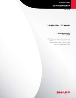 LCD Specification - Mouser Electronics