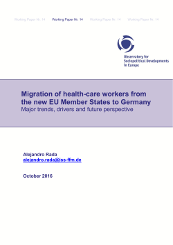 Migration of health-care workers from the new EU Member States to