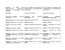 loi n&deg; 04/2011 du 21/03/2011 sur l`immigration et emigration au