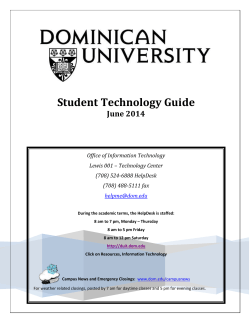 Student Technology Guide - DUIT