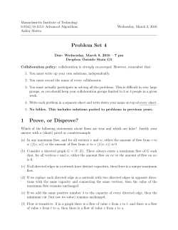 Problem Set 4 1 Prove, or Disprove?