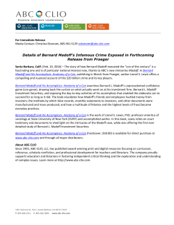 Details of Bernard Madoff`s Infamous Crime - ABC