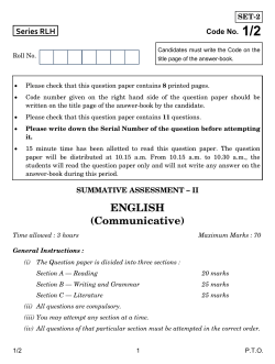 SET2 - CBSE