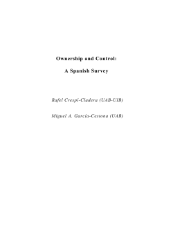Ownership and Control: A Spanish Survey