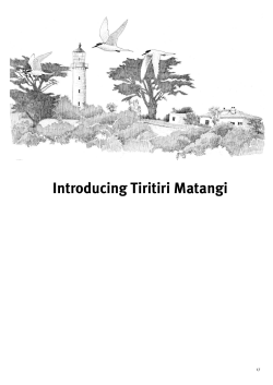 Tiritiri Matangi: An education resource for schools: Introducing Tiritiri