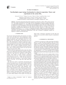 Non-Rayleigh oxygen isotope fractionation by mineral evaporation