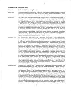 hovisional German Descri$brs-Writing 22