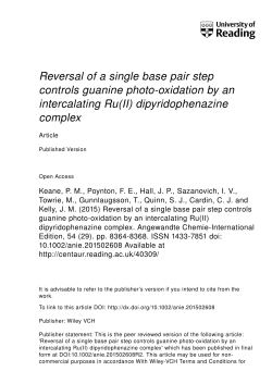 Reversal of a Single Base‐Pair Step Controls Guanine Photo