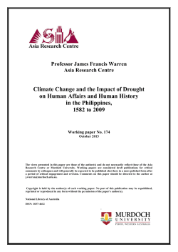 El Ni&ntilde;o, Droughts: Food Shortages and Famines