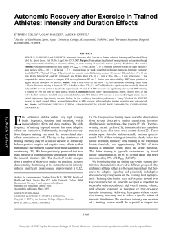 Intensity and Duration Effects