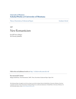 New Romanticism - ScholarWorks @ UMT