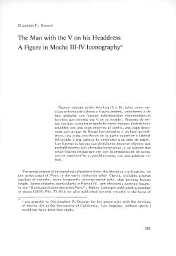 The Man with the V on his Headdress: A Figure in Moche III