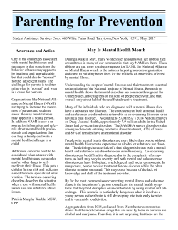 Parenting for Prevention - Student Assistance Services