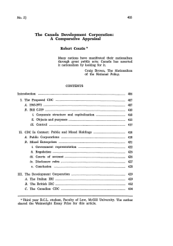 The Canada Development Corporation