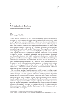 1 An Introduction to Graphene - Wiley-VCH