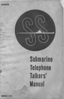 Submarine . Telephone Talker ` Manual