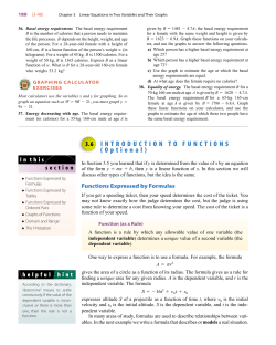 INTRODUCTION TO FUNCTIONS (Optional)