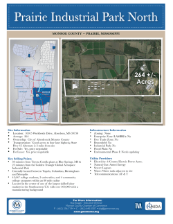 Prairie Industrial Park North - Monroe County Chamber of Commerce
